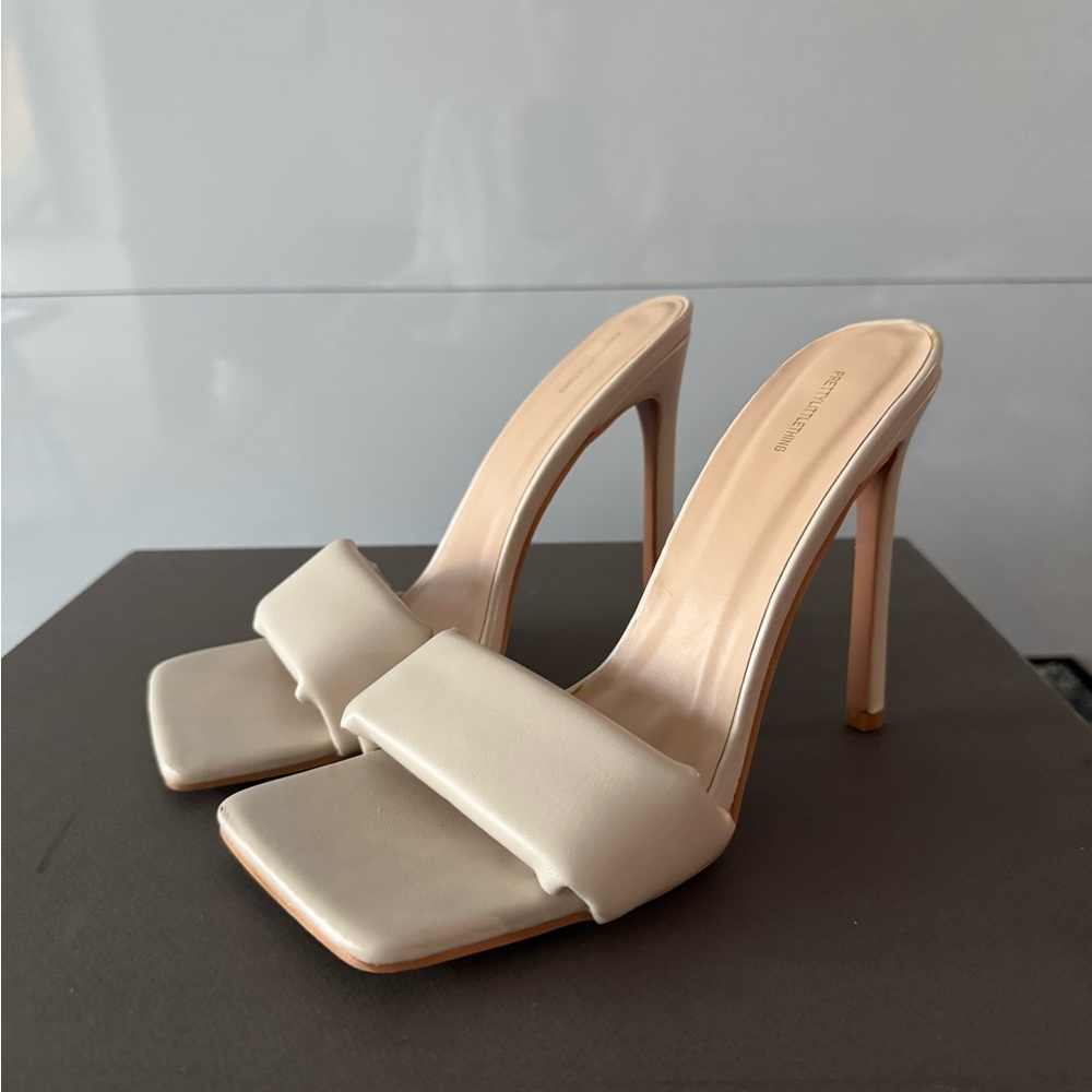 5” Duvet Heels - Cream